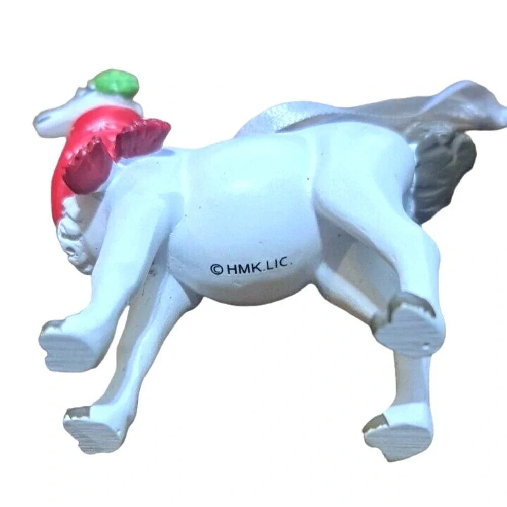 Lot of 3 Christmas Ornaments 2 Hallmark Unicorn and Llama Lollipop Rainbow